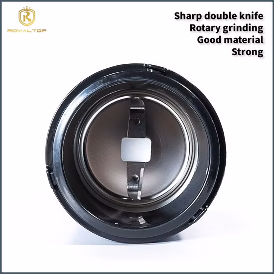 Ensemble de moulins à café et à épices portables personnalisés, en acier inoxydable 2023, broyeur électrique à épices sèches avec couvercle supérieur Visible, 304