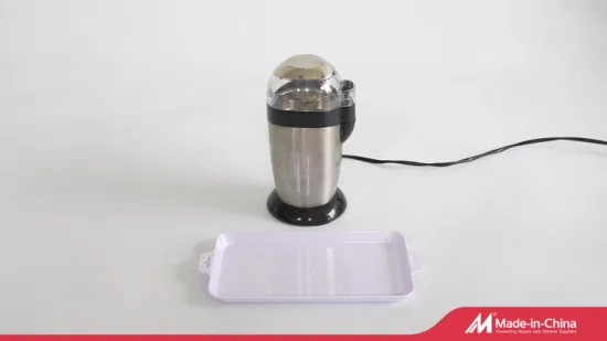 Ustensiles de cuisine Moulin à café électrique en plastique avec lame SUS et couvercle transparent (8832D)
